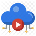 Cloud Play Play Internet Icon