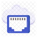 Cloud Port Ethernet Cloud Cloud Technology Icon