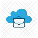 Cloud Portfolio Cloud Bag Cloud Briefcase Icon
