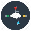 Cloud Power Cloud Computing Cloud Hosting Symbol