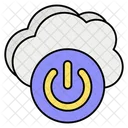 Cloud Power Button  Symbol