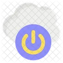Cloud Power Button  Icon