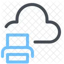 Cloud Printer Storage Icon