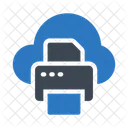 Printer Cloud Database Icon