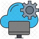Cloud Process Data Processing Cloud Computing Icon