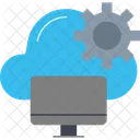 Cloud Process Data Processing Cloud Computing Icon