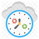 Cloud Processing Management Icon