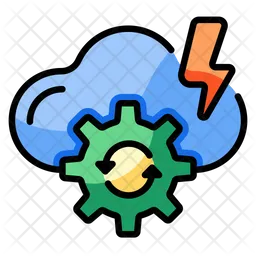 Cloud Processing  Icon