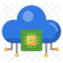 Cloud Processor Cloud Chip Cpu Icon