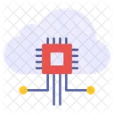 Cloud Processor Cloud Chip Cloud Microchip Icon