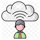Cloud Profile Signal Icon