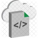 Cloud Programmierung Cloud Codierung HTML Datei Symbol