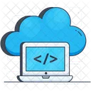 Cloud Programmierung Cloud Codierung HTML Codierung Symbol