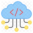 Cloud Codierung Cloud Programmierung Cloud Entwicklung Symbol