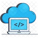 Cloud Programming Cloud Coding Html Coding Icon