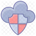 Cloud Protection Lock Data Icon