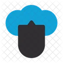 Cloud Protection Shield Connection Icon