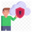 Safe Cloud Cloud Protection Cloud Security Icon