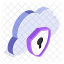 Cloud Protection Security Icon