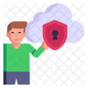 Cloud Protection  Icon