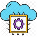 Cloud-Prozessor  Symbol