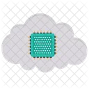 Cloud Prozessor Mikrochip Cloud Chip Icon