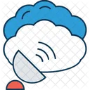Cloud Radar Cloud Computing Satellite Dish Icon