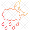 Cloud rain moon  Icon