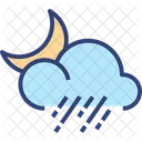 Cloud Rain Moon  Icon
