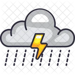 Cloud Rain Storm  Icon