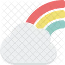 Cloud Rainbow Rainbow Color Spectrum Icon