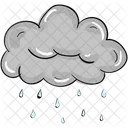 Cloud Raining Drizzling Weather Forecast Icon