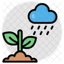 Cloud raining  Icon