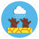 Cloud raining  Icon