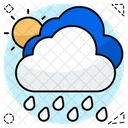 Cloud raining  Icon