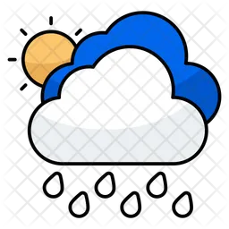 Cloud raining  Icon