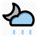 Cloud Rainy Night Storm Weather Icon
