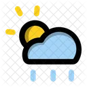 Cloud rainy sun  Icon
