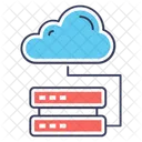 Cloud Speicher Cloud Hosting Datenbank Hosting Symbol