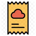 Cloud-Rechnung  Symbol