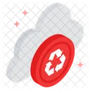 Cloud Recycling Cloud Technology Cloud Reprocess Icon