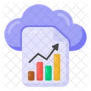 Cloud Report Cloud Data Report Data Analytics Icon