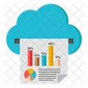 Cloud Report Data Analytics Infographic Icon