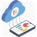 Cloud Reporting  Icon