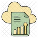 Cloud Reporting Cloud Graph Cloud Infographic Icon