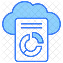 Cloud Reporting Business Icon