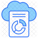 Cloud Reporting Business Icon