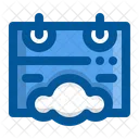 Cloud Schedule Cloud Weather Icon