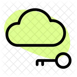 Cloud-Schlüssel  Symbol