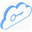 Cloud-Schlüssel  Symbol